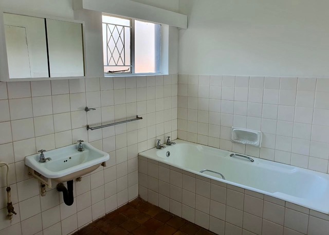 One of the bathrooms inside a house for sale in Hwange Town, Zimbabwe