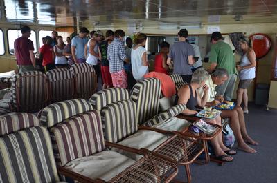 Buffet meals on the Kariba Ferry