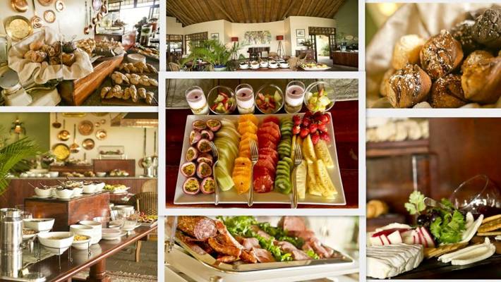 Brunch at The Palm, Ilala Lodge, Victoria Falls, Zimbabwe