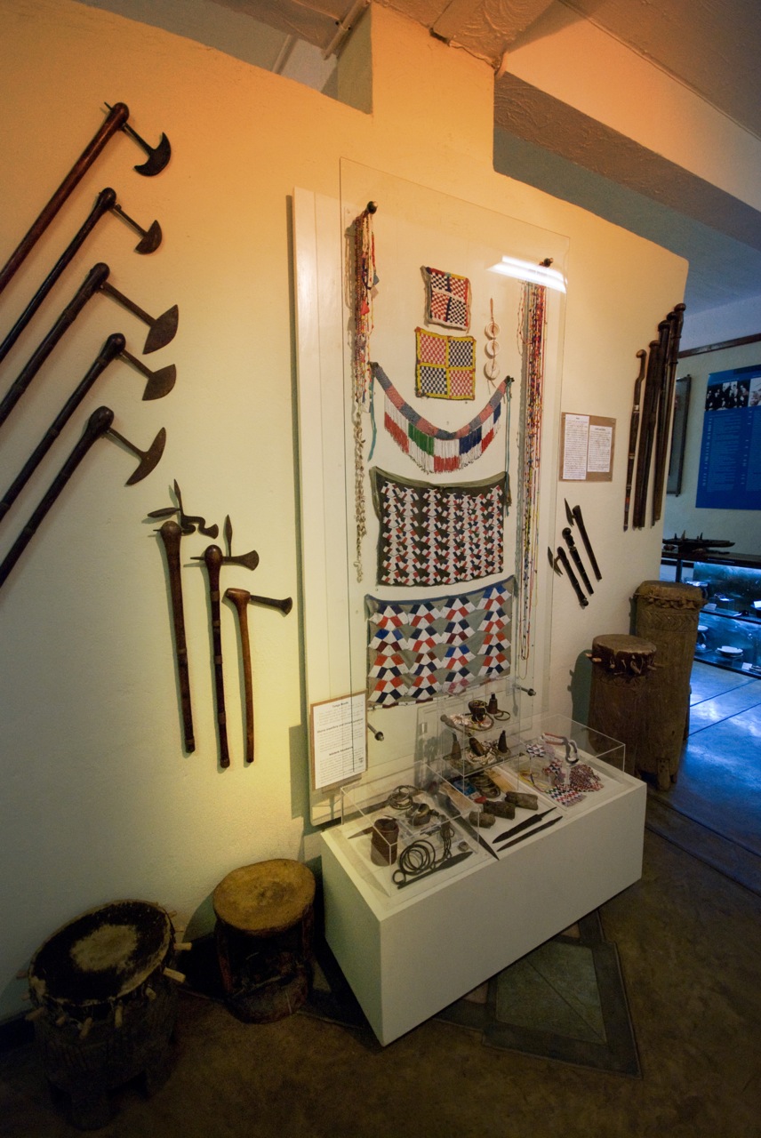 ancient artefacts on display at the Jafuta Heritage Centre in Victoria Falls