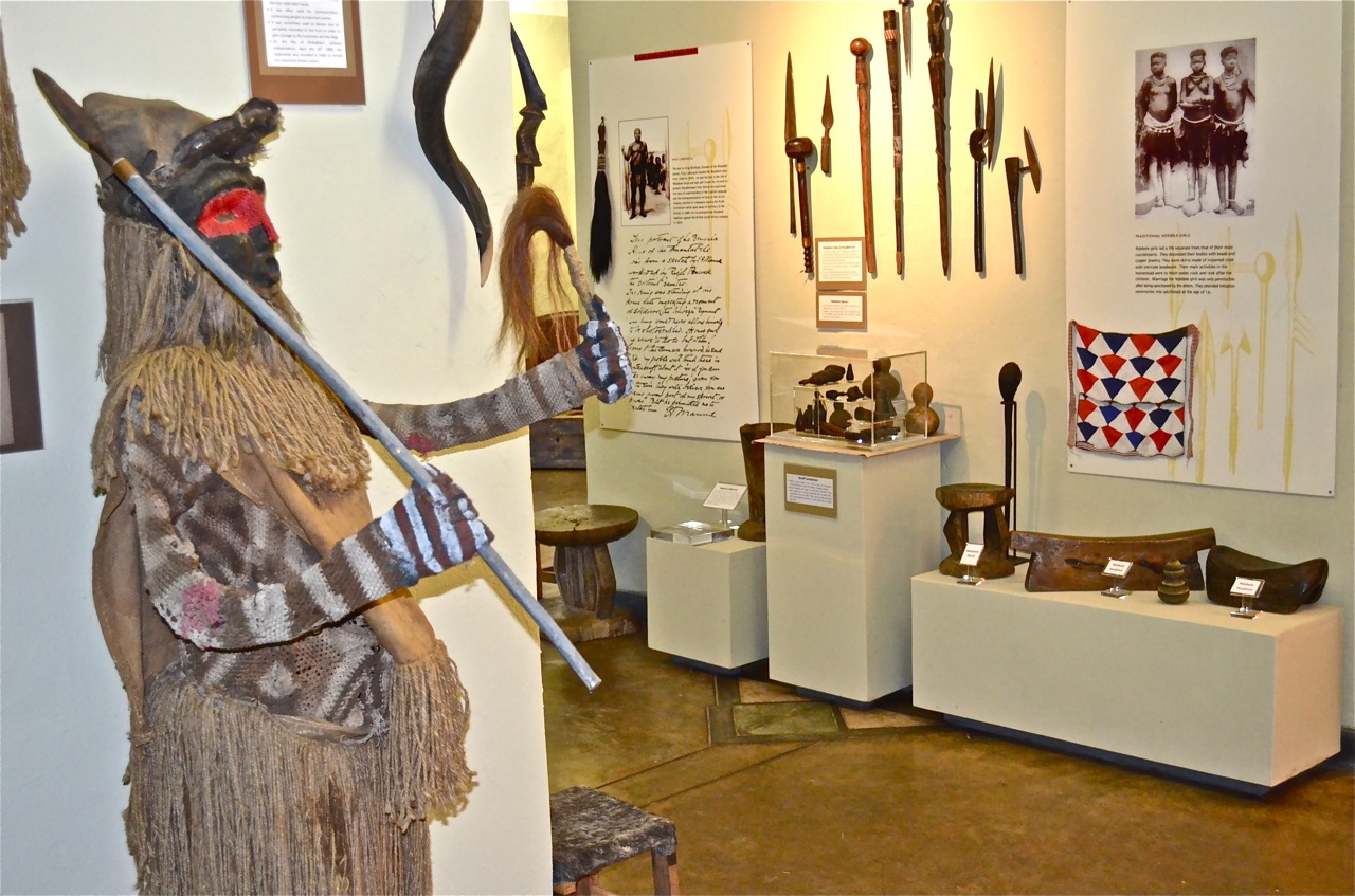 ancient artefacts on display at the Jafuta Heritage Centre in Victoria Falls