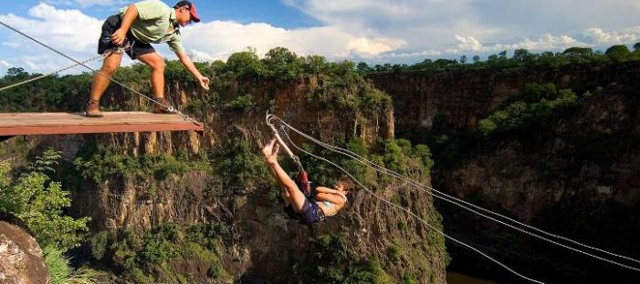 Highwire on top of the gorges