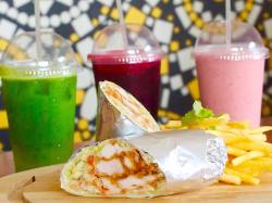 Little Monkeys take-away restaurant located in the town of Victoria Falls, Zimbabwe