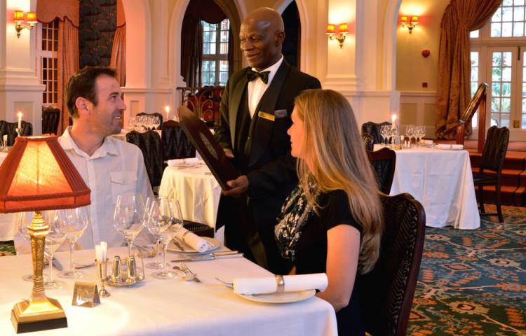 The Livingstone Room at the Victoria Falls Hotel, Zimbabwe