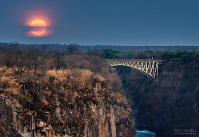 View during the full moon