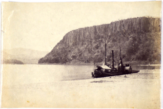 The Ma Robert boat used by David Livingstone to attempt going upstream on the Zambezi River