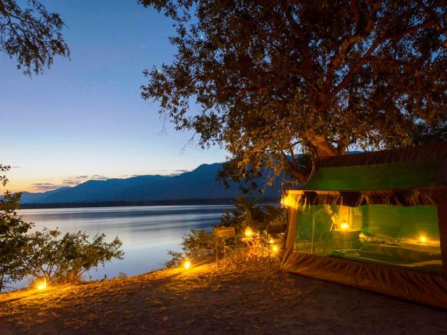 Zambezi river in Mana Pools