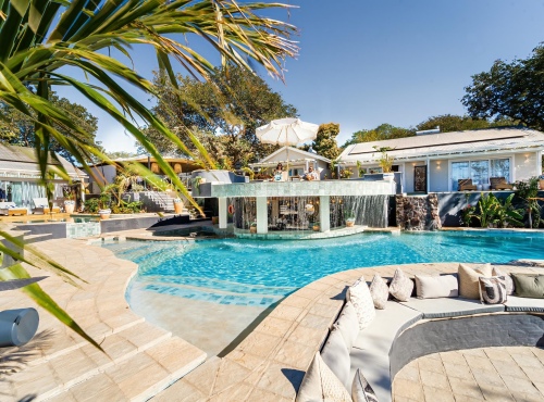 Main Pool at Samanzi Luxury Cabanas, Victoria Fallss - Zimbabwe