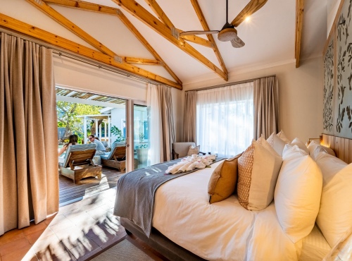 Room view at Samanzi Luxury Cabanas, Victoria Falls - Zimbabwe
