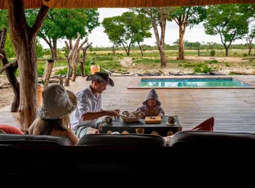 Camp Silwane Lounge Deck and Pool - Hwange