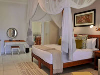 Inside a double room at Batonka Guest Lodge in Victoria Falls, Zimbabwe