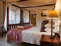 A deluxe room at Bayete Guest lodge in Victoria Falls, Zimbabwe