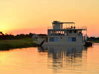 Chobe Princess on the Chobe River in Namibia, near Chobe National Park