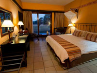 A room at Hwange Safari Lodge near Hwange National Park, Zimbabwe