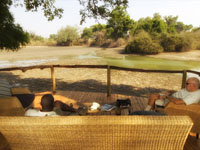 Armchair safaris at Kanga Camp in Mana Pool, Zimbabwe