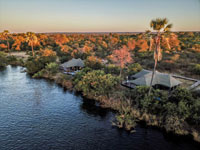 Aerial view of Old Drift Lodge Victoria Falls, Zimbabwe