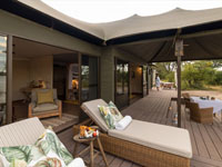 Luxurious rooms at Old Drift Lodge in Victoria Falls, Zimbabwe