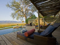 Poolside at Ruckomechi Camp, Mana Pools, Zimbabwe