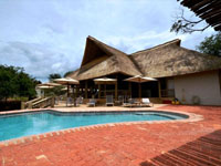The pool at Explorers Village - Victoria Falls, Zimbabwe
