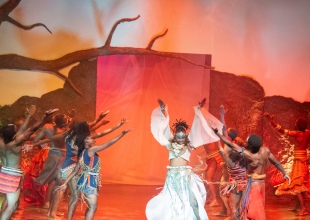 Performance at the Victoria Falls Theatre Company production of Simunye: We Are One - Victoria Falls, Zimbabwe