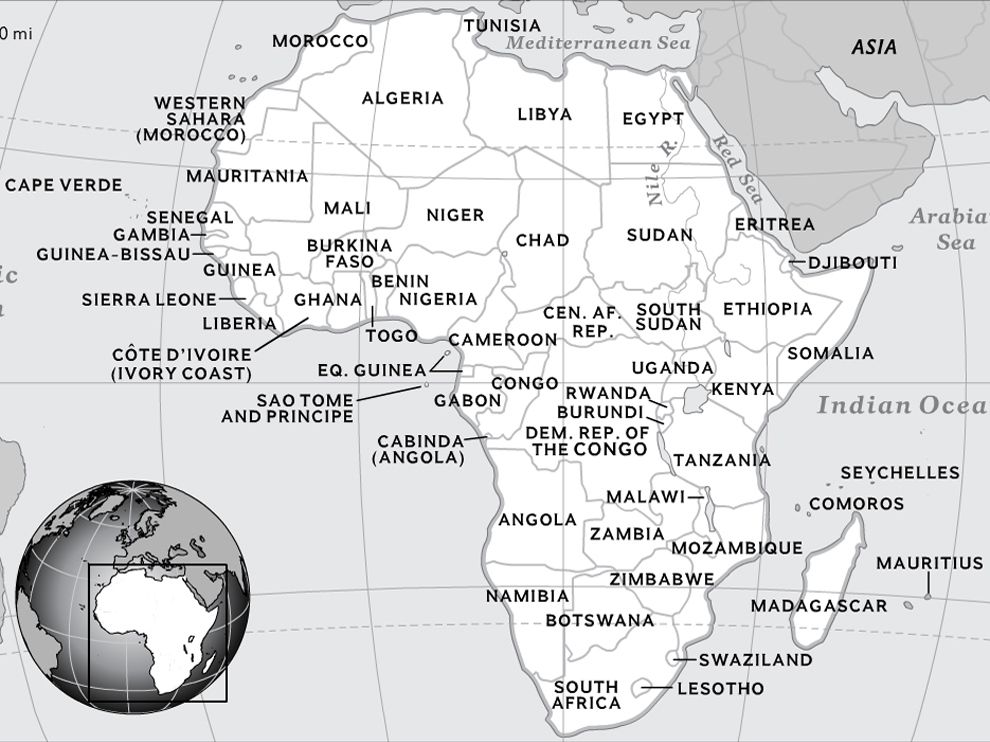 Map of Africa