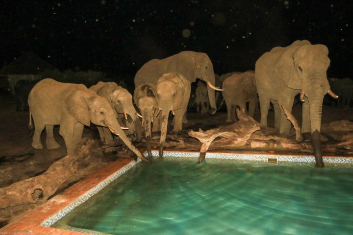 Evening drinks at the pool