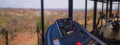 Fitness room with a view - Victoria Falls