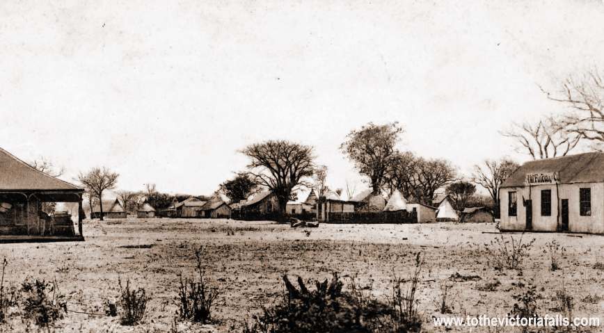 The Old Drift on the Zambezi River near Victoria Falls. c1900