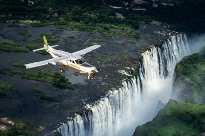 Mack Air flies to Victoria Falls Airport