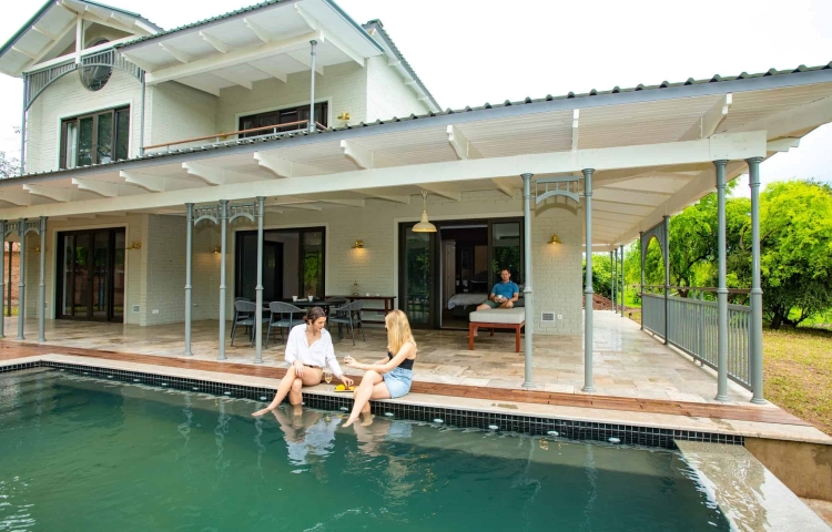 The Private Villa at the Palm River Hotel in Victoria Falls - Zimbabwe