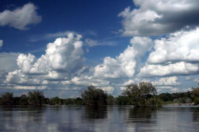 Swollen Waters of the Zambezi River