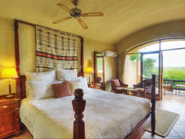 Luxury rooms at Chobe Game Lodge right in Chobe National Park, Botswana