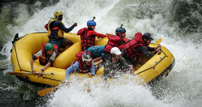Whitewater rafting on the Zambezi River
