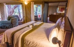 Family tent with king and twin beds