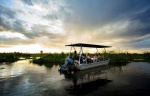 Boat cruises on the river