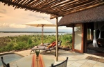 Private deck with plunge pool and outdoor shower