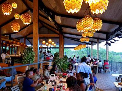 Inside the new Lookout Cafe