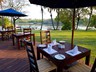 Have your meals with a Zambezi River view