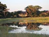 View of the lodge from the water hole