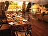 ...or in the covered dining area
