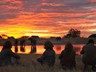 The waterhole at Somalisa Camp