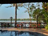 The Zambezi River seen from the bar area
