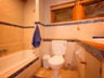 The upstairs bathroom of a 3 bedroomed lodge