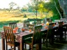 The dining area at the main lodge