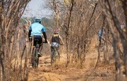 Biking through the wilderness