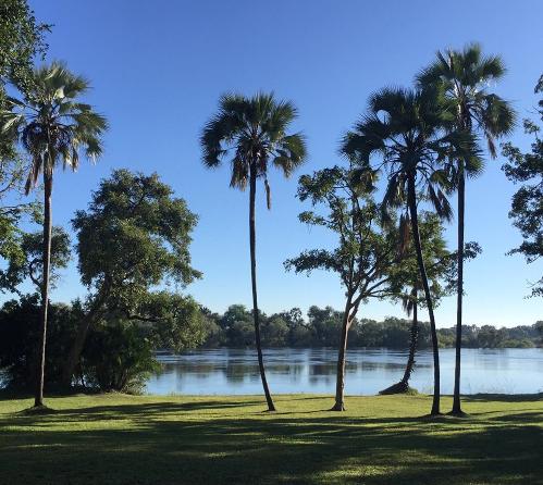 The Riverfront Venue along the Zambezi River, near Victoria Falls, Zimbabwe