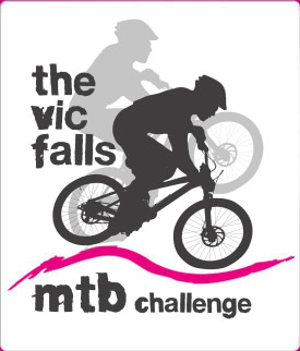 The logo for the Victoria Falls Mountain Bike Challenge annual event