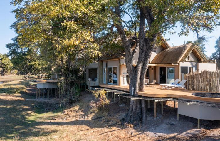 Luxury exclusive use villa at Victoria Falls River Lodge along the Zambezi River in Victoria Falls, Zimbabwe