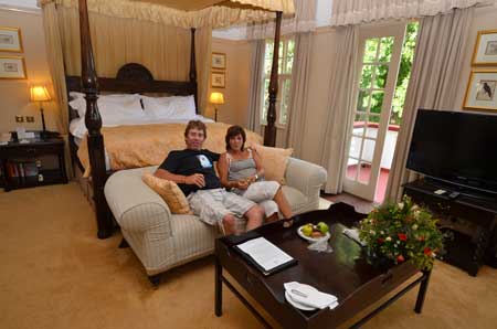 Victoria Falls Hotel Honeymoon
suite
