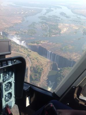 Flight over the Victoria Falls
